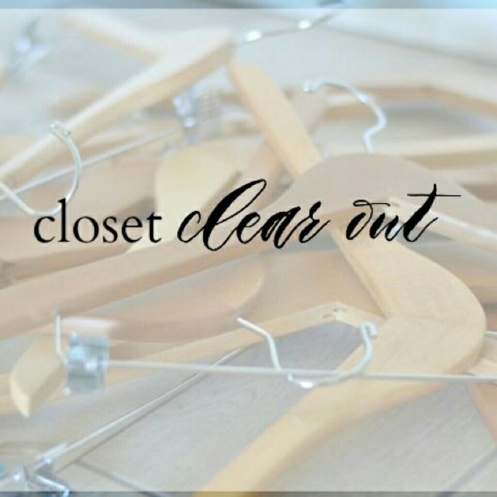 Closet clearout today only